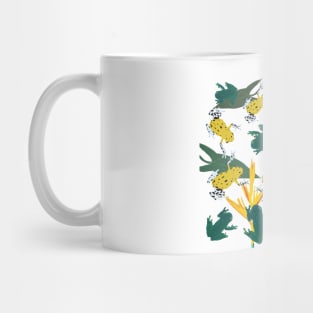 Tropical Frogs Pattern Mug